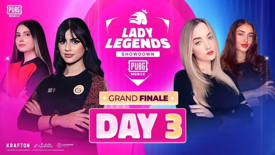 Lady Legends Showdown grand finale day 3 key visual with three players