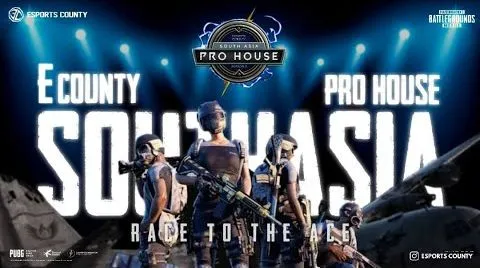 Esports County South Asia Pro House key visual with in-game characters